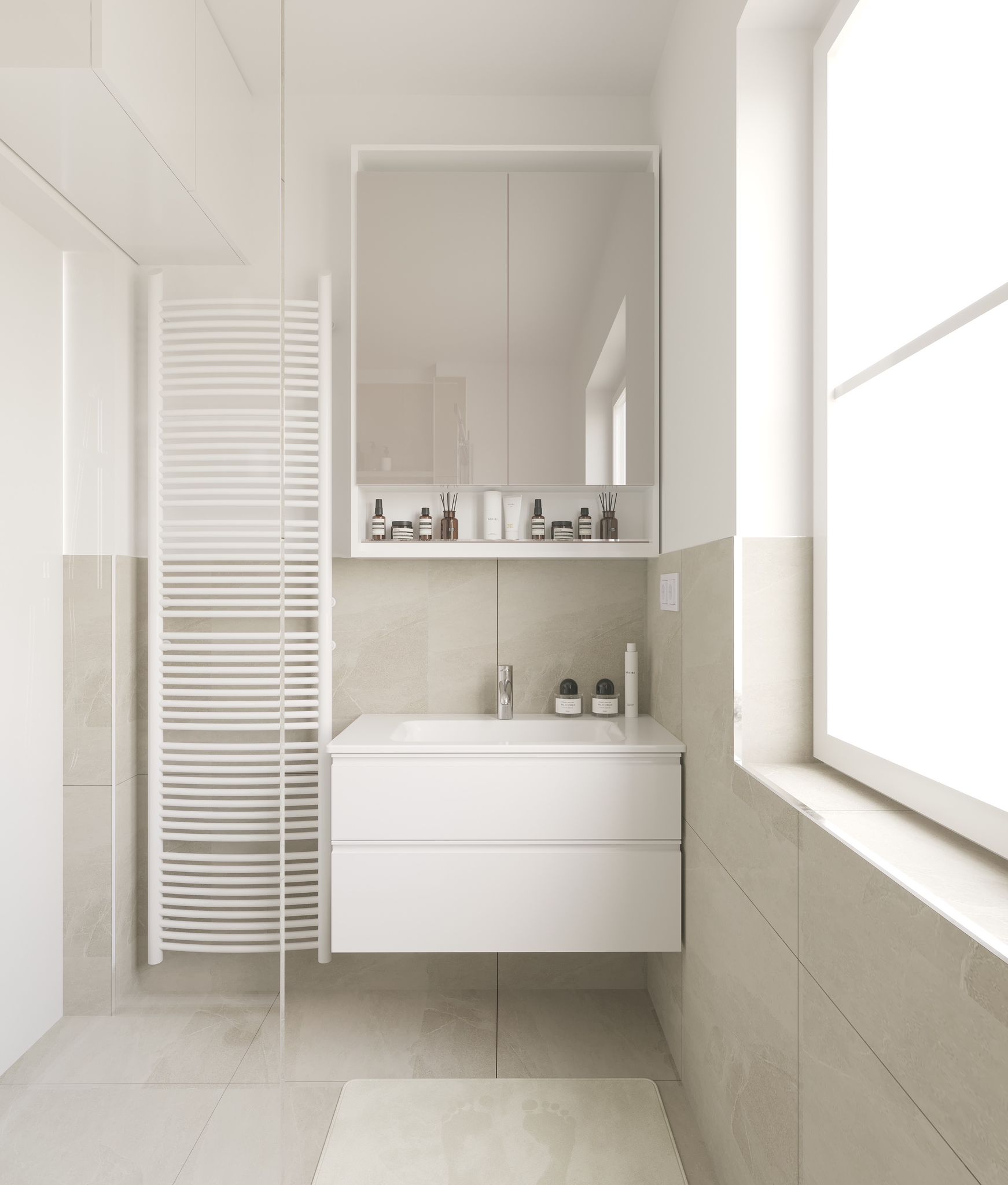 Modernes Badezimmer Projekt von Baubora